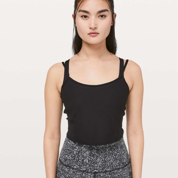 NWOT Lululemon Daily Lineup Tank black - Picture 2 of 9